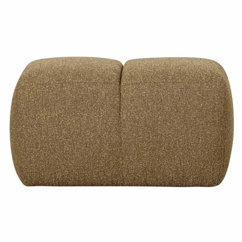 Mojo bouclé pouf yellow/brown, 84cm