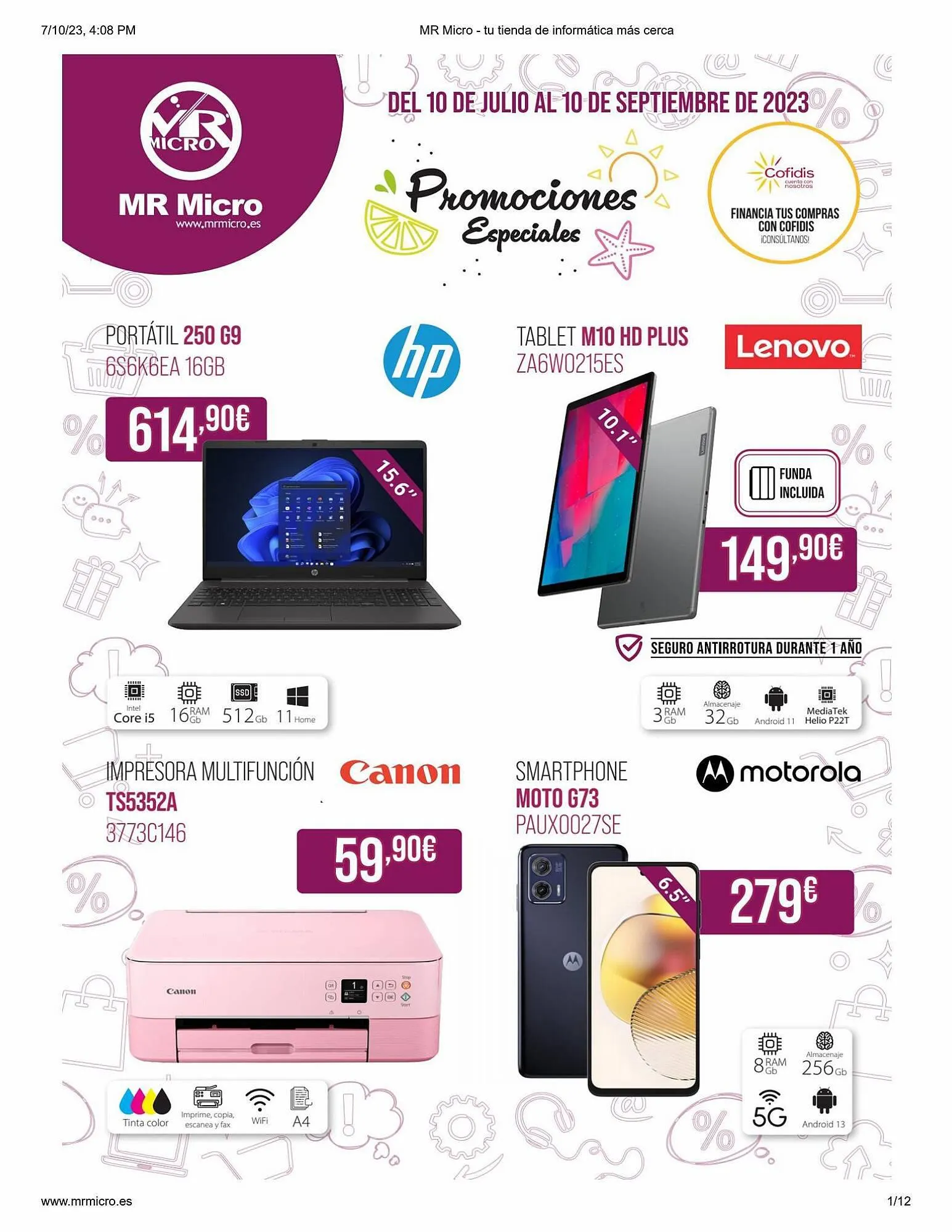 Folleto MR Micro - 1