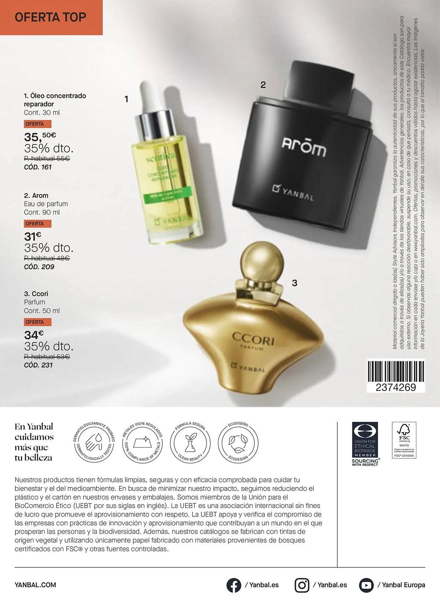 Catálogo de Folleto Yanbal 9 de octubre al 3 de noviembre 2023 - Página 74