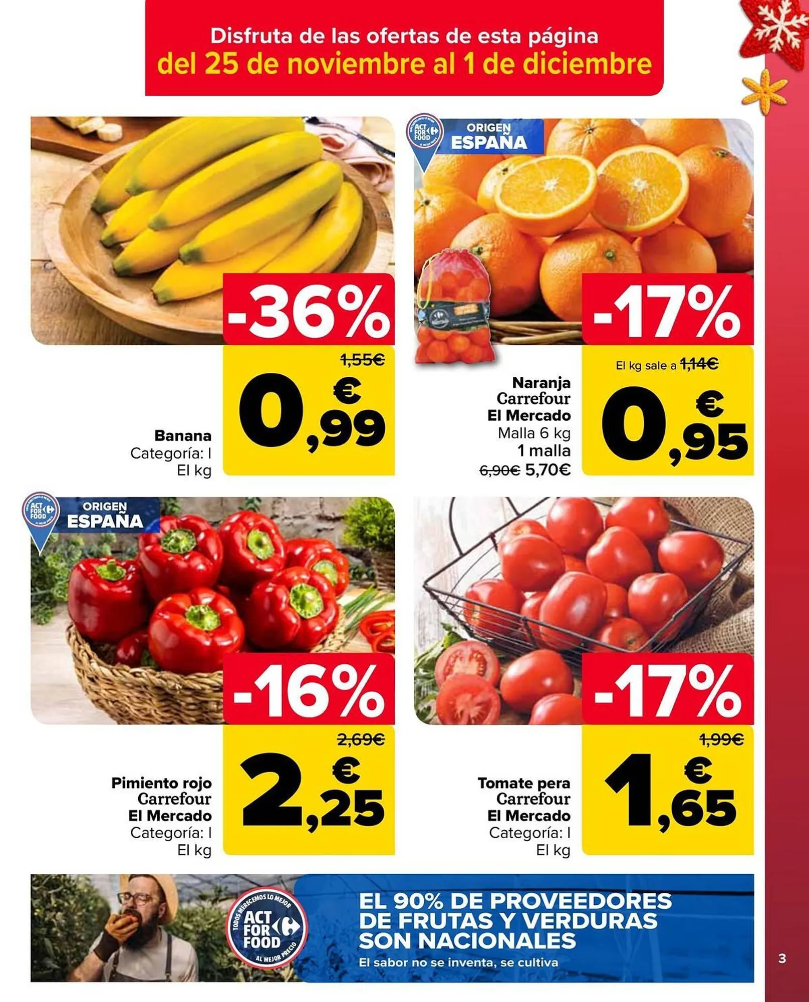 Catálogo de Folleto Carrefour Market 25 de noviembre al 11 de diciembre 2025 - Página 3