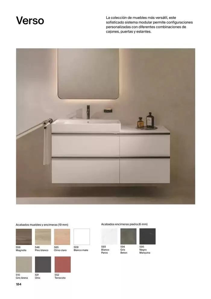 Catálogo de Colecciones de Baño, Muebles y Accesorios 9 de enero al 31 de diciembre 2025 - Página 186