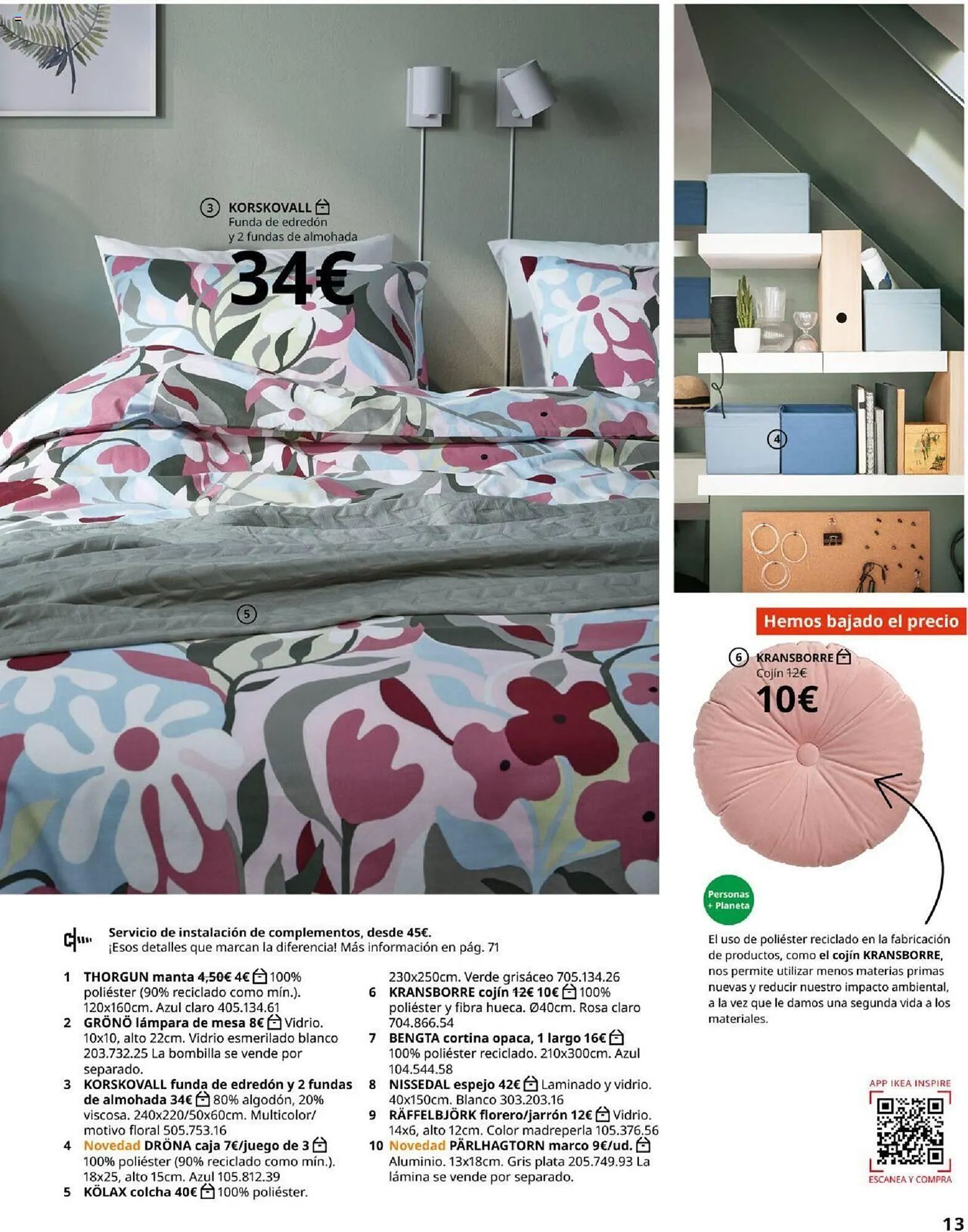 Catálogo de Folleto IKEA Accesorios y decoración 4 de septiembre al 31 de enero 2025 - Página 13