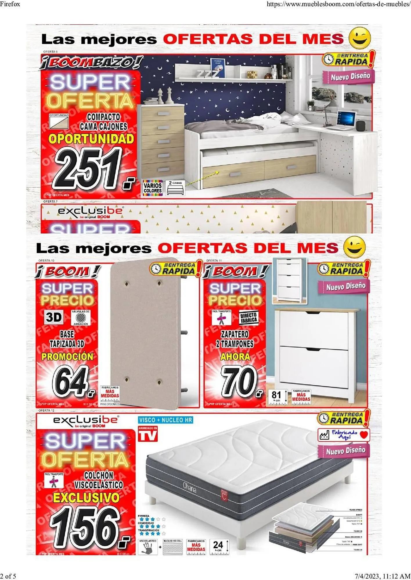 Catálogo de Catálogo Muebles Boom 23 de julio al 30 de septiembre 2023 - Página 2