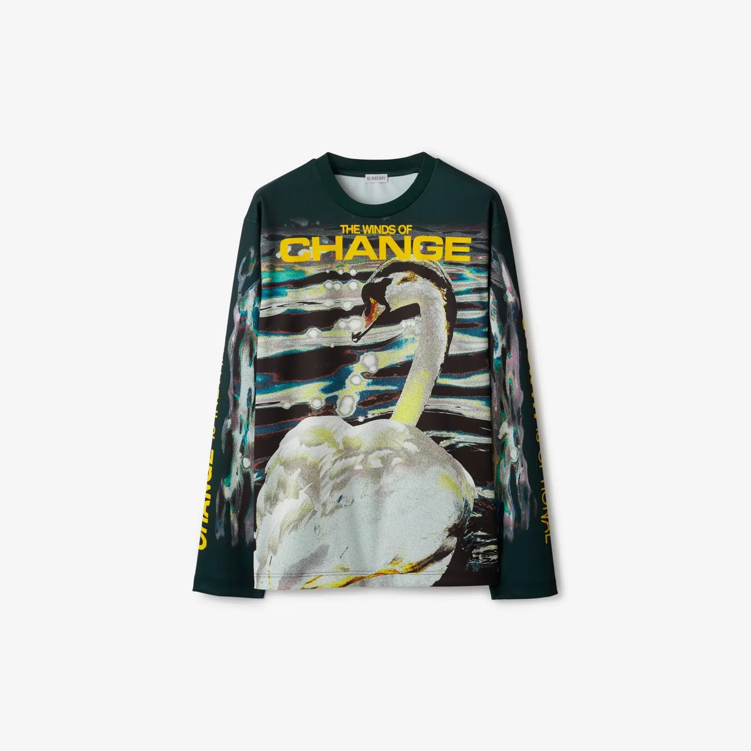 Sudadera con estampado de cisne