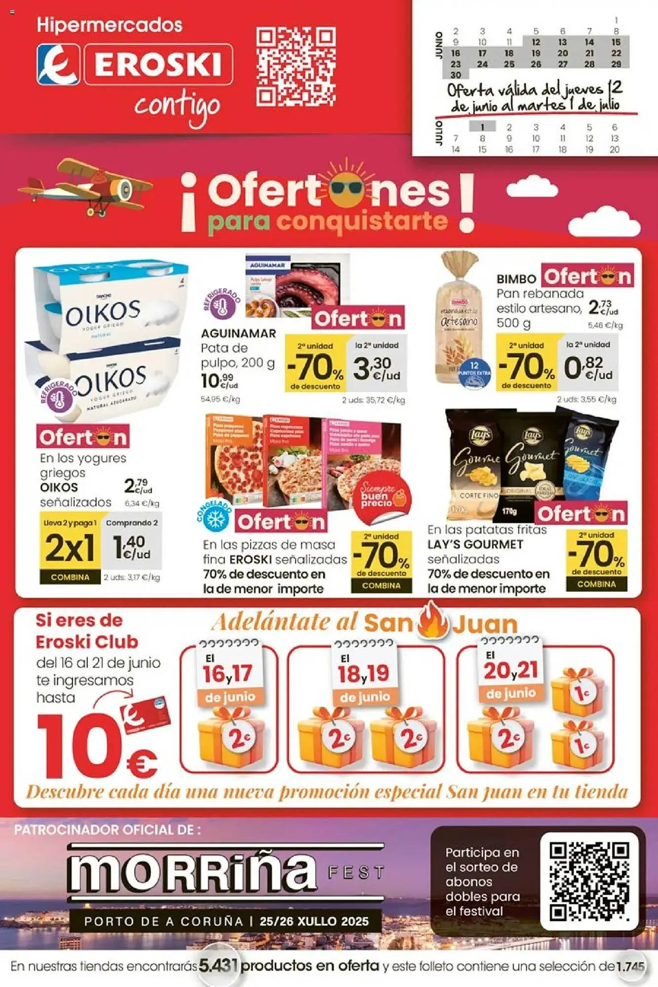 Catálogo de Folleto Eroski 12 de junio al 1 de julio 2025 - Página 1