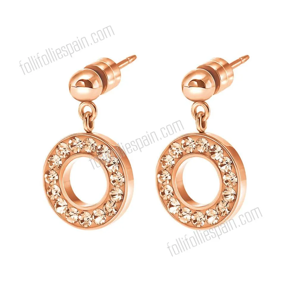 Folli Follie elegante modelo pendientes de Niza.