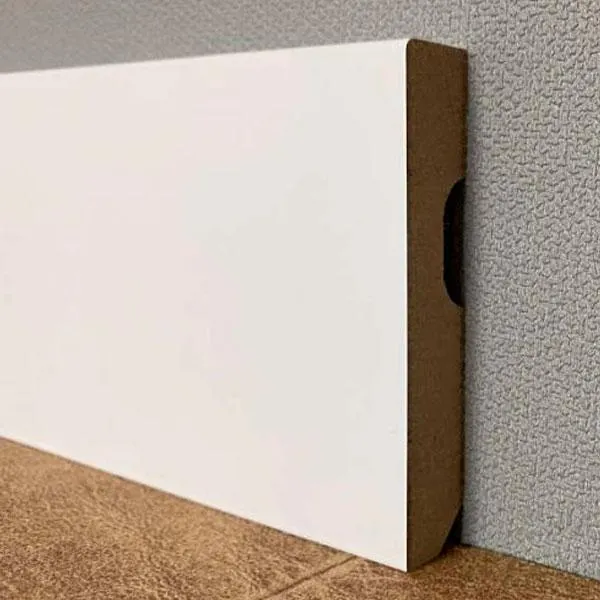 RODAPIE MDF MELAMINA BLANCO RECTANGULAR 90X12MM 2,24M