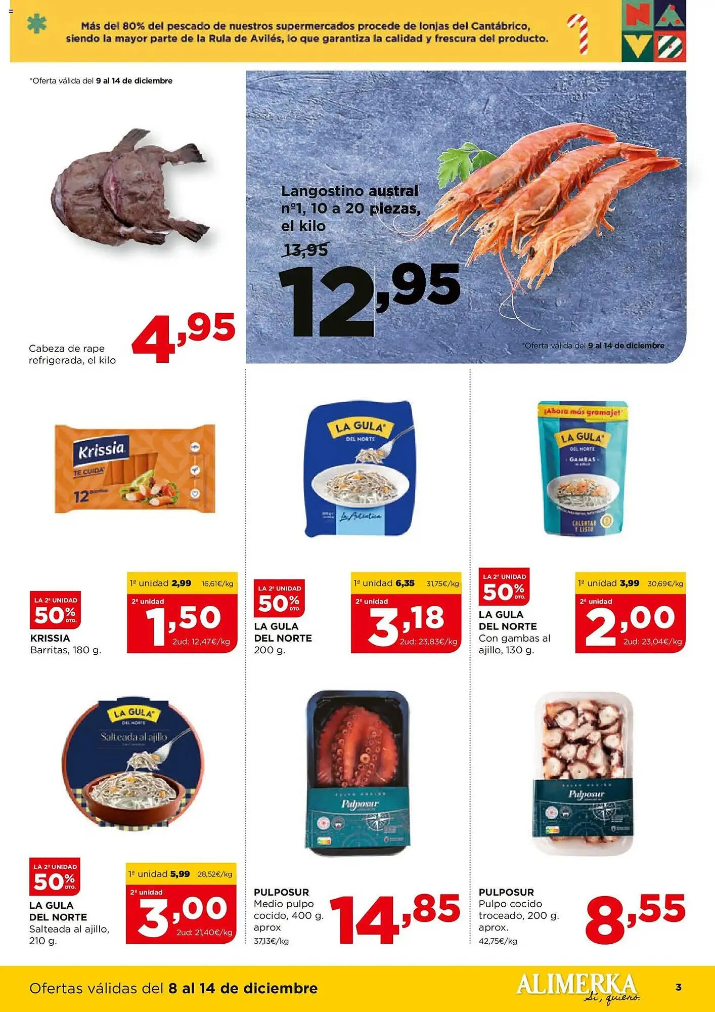 Catálogo de Folleto Alimerka 8 de diciembre al 14 de diciembre 2025 - Página 3