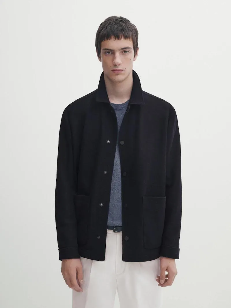 Sobrecamisa con lana