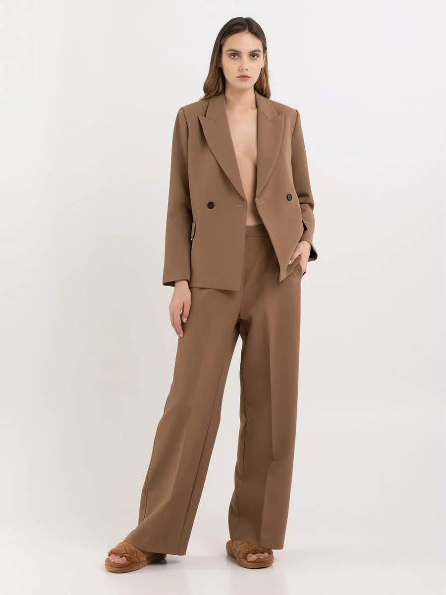 Blazer cruzada de corte cómodo