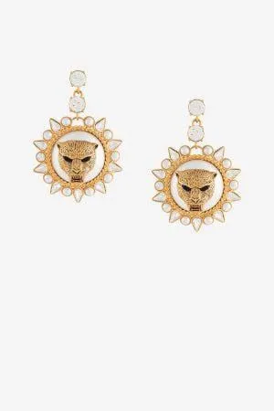 Pendientes cabeza de pantera