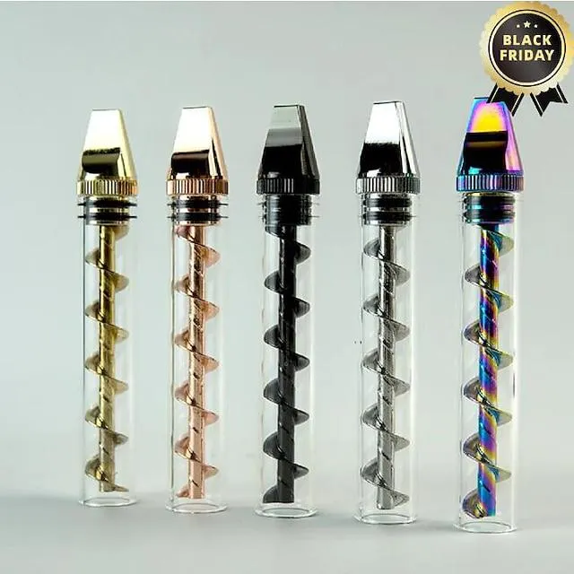 Pipa roma de vidrio torcida portátil fácil de limpiar, nueva pipa 3 en 1 de vidrio roma mini pipa roma de vidrio