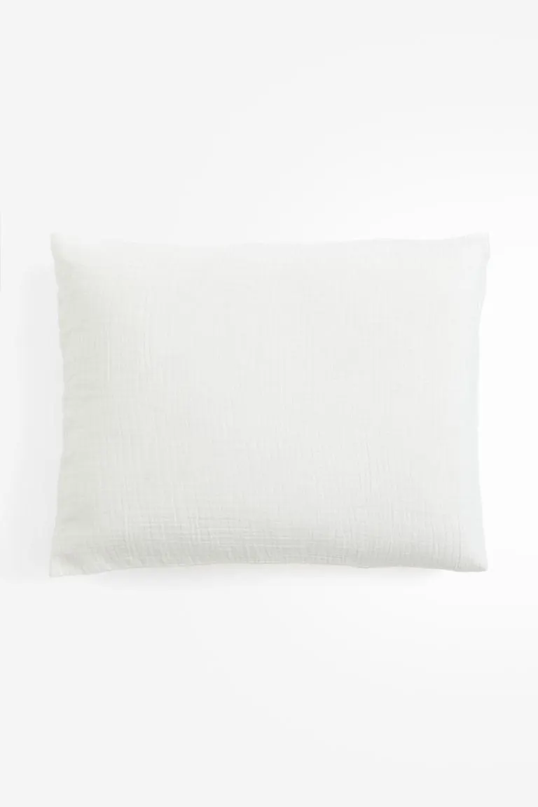Funda de almohada en muselina de algodón