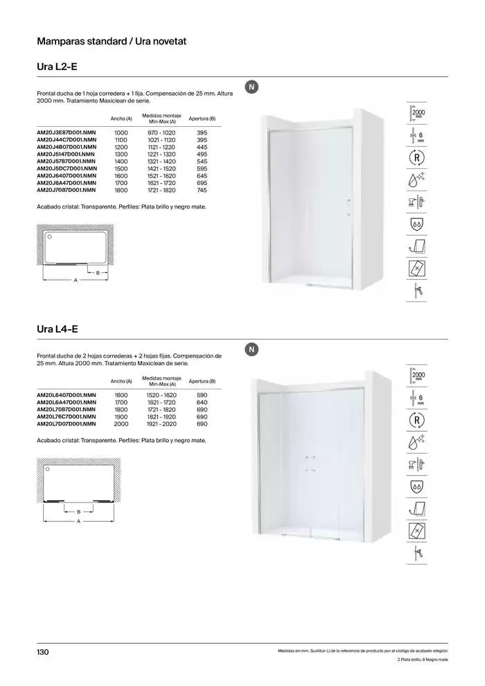 Catálogo de Platos de Ducha, Bañeras y Mamparas 9 de enero al 31 de diciembre 2025 - Página 132