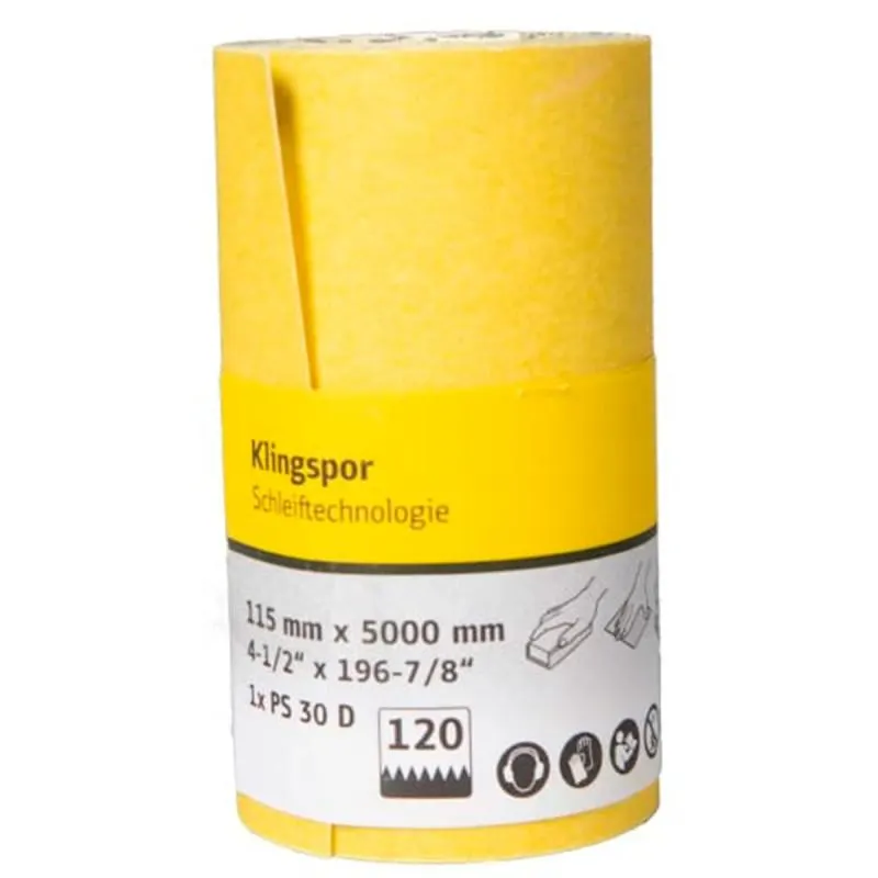ROLLO PAPEL LIJA KLINGSPOR 279733 PS30D G180