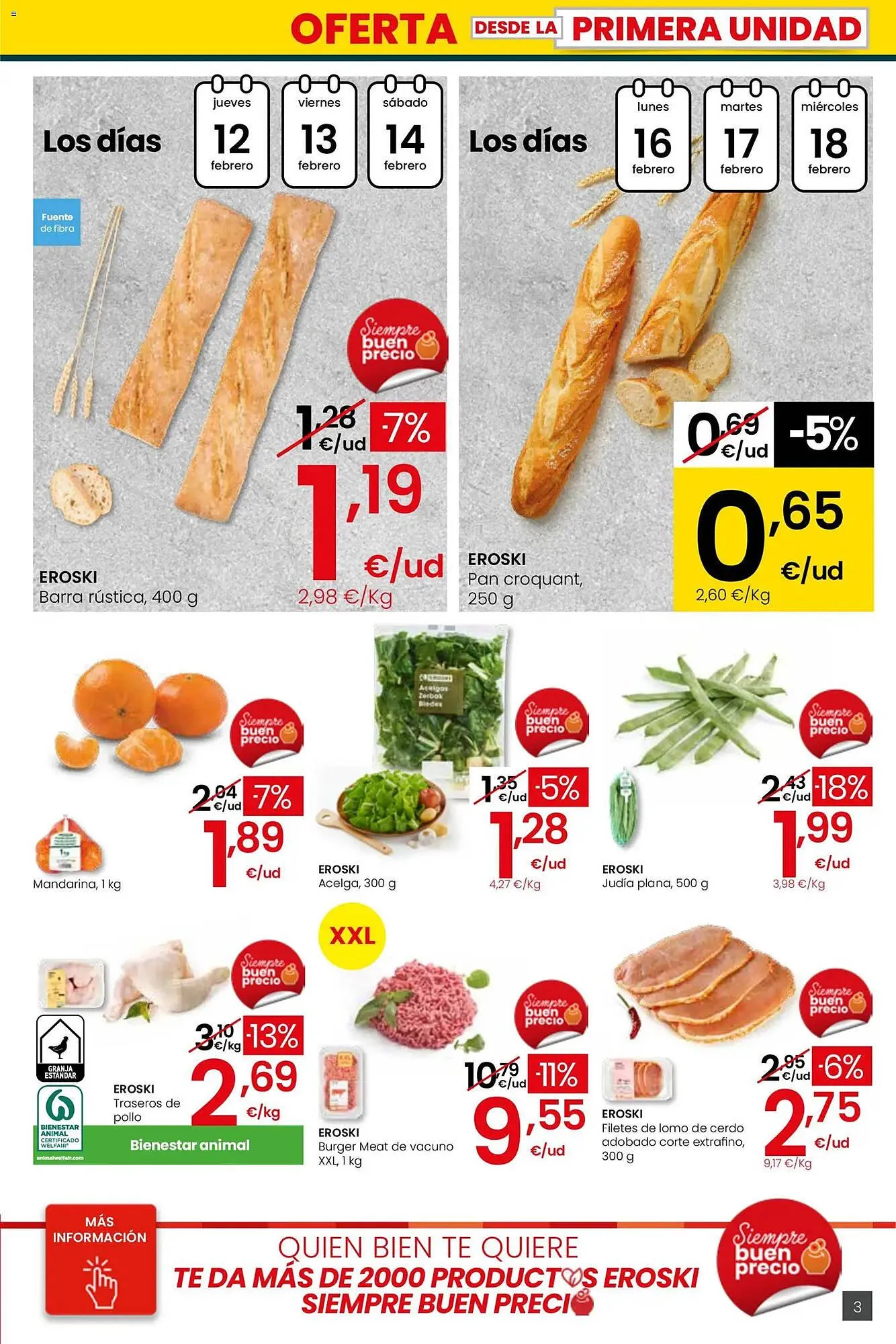 Catálogo de Folleto Eroski 12 de febrero al 25 de febrero 2026 - Página 3