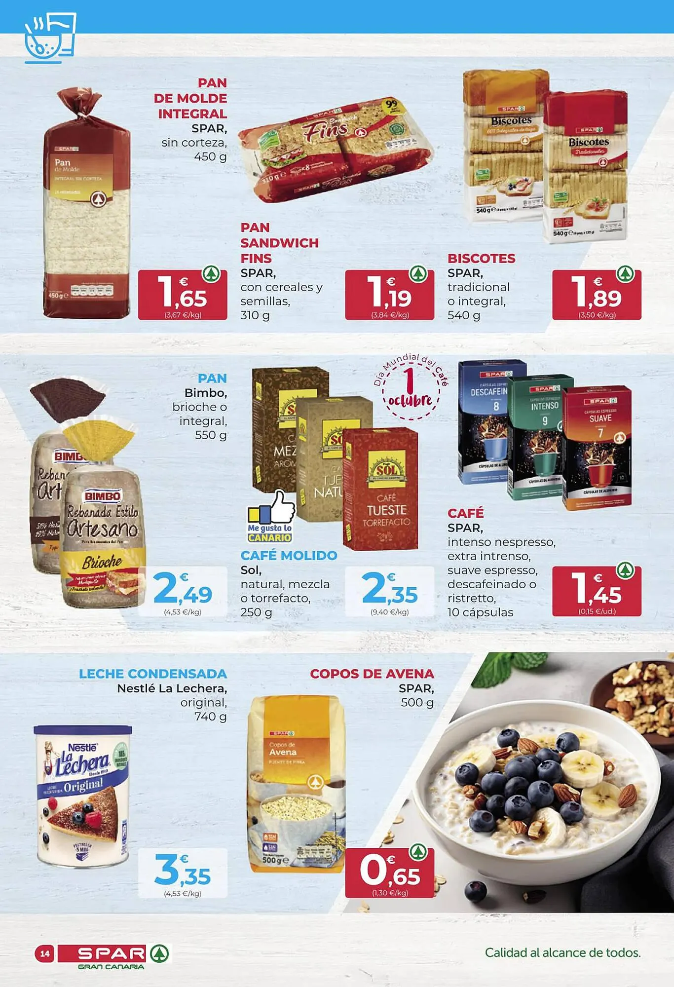 Catálogo de Folleto SPAR Gran Canaria 29 de septiembre al 12 de octubre 2023 - Página 14