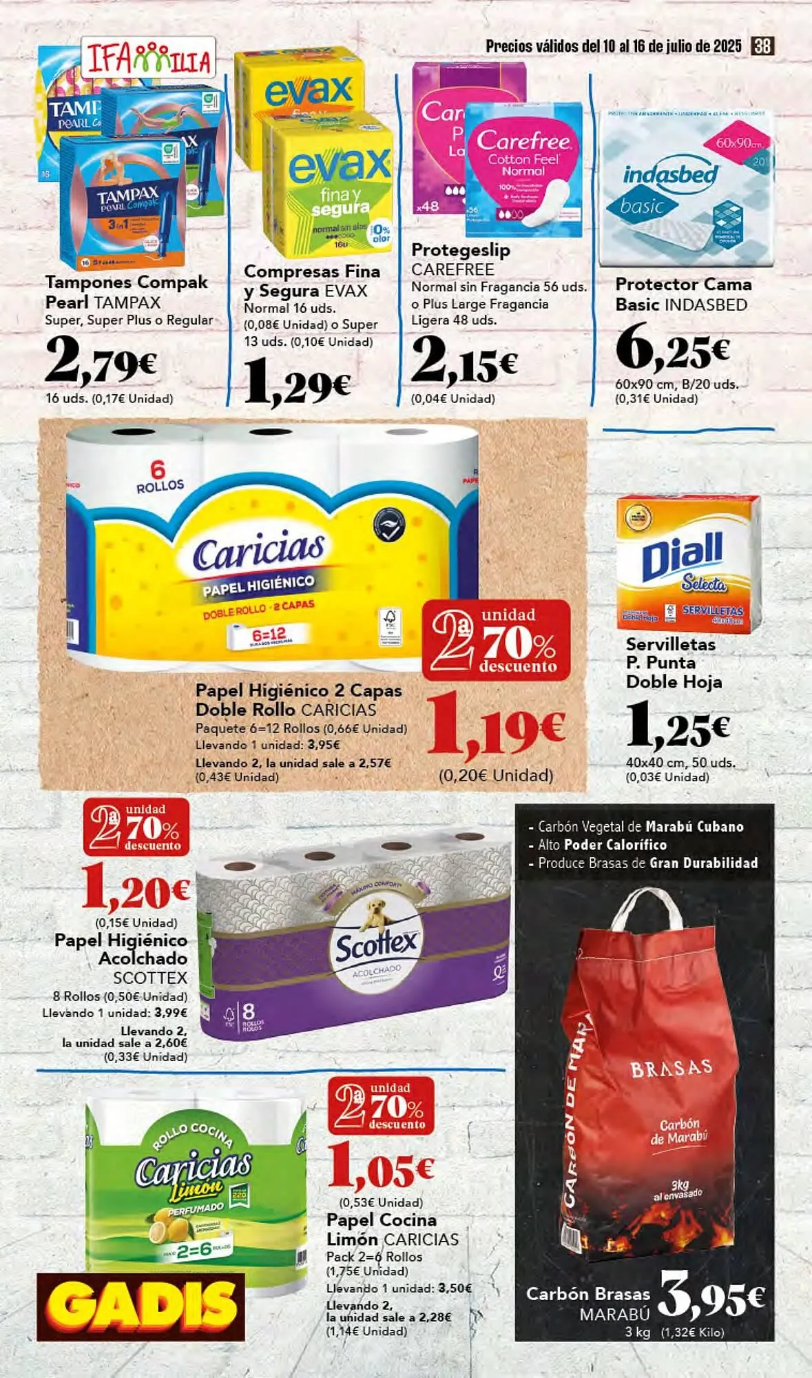 Catálogo de Folleto Gadis 10 de julio al 16 de julio 2025 - Página 38