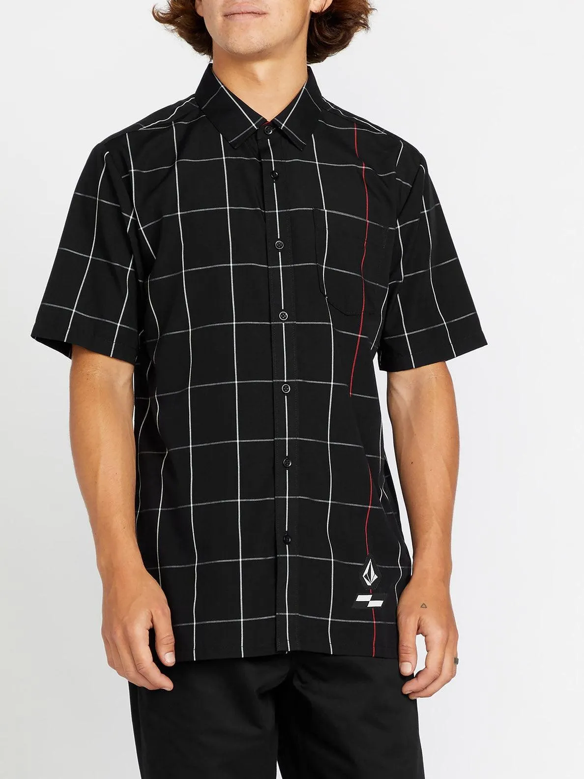 Camisa Schroff X Volcom Plaid - Black