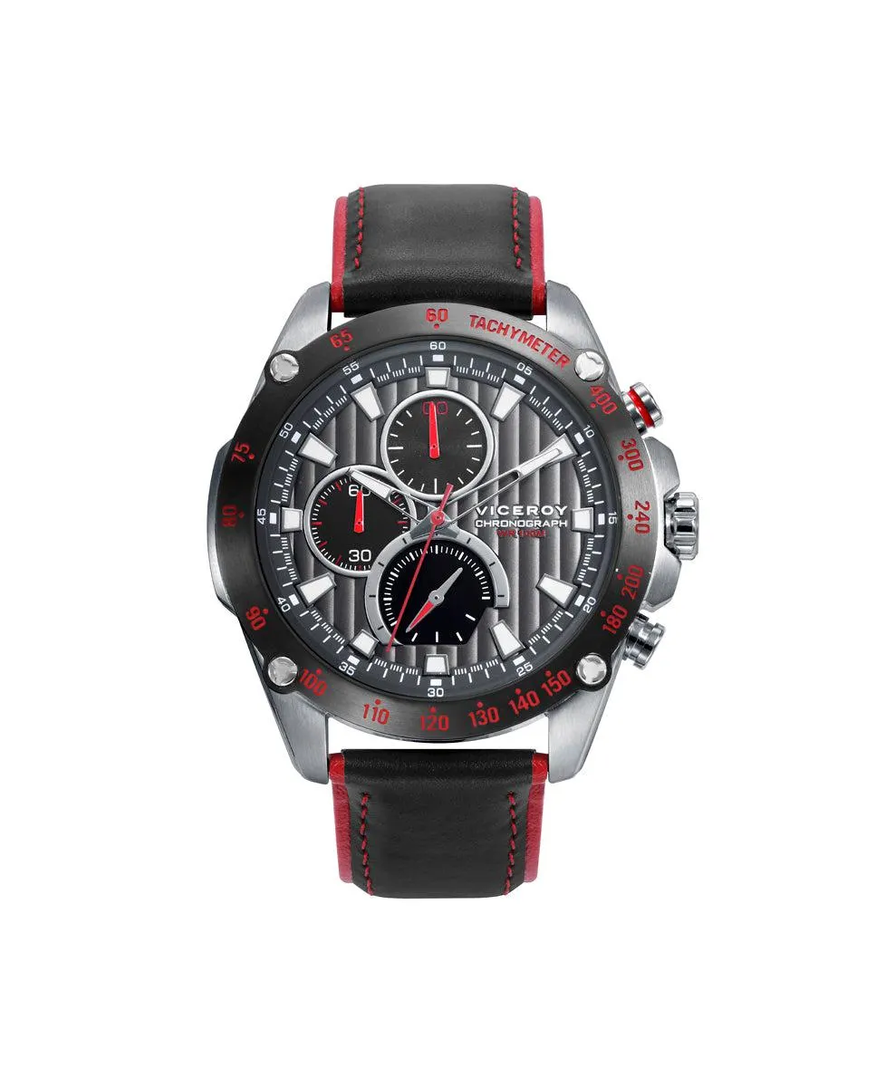Reloj de hombre Viceroy Magnum con cronógrafo y correa de piel