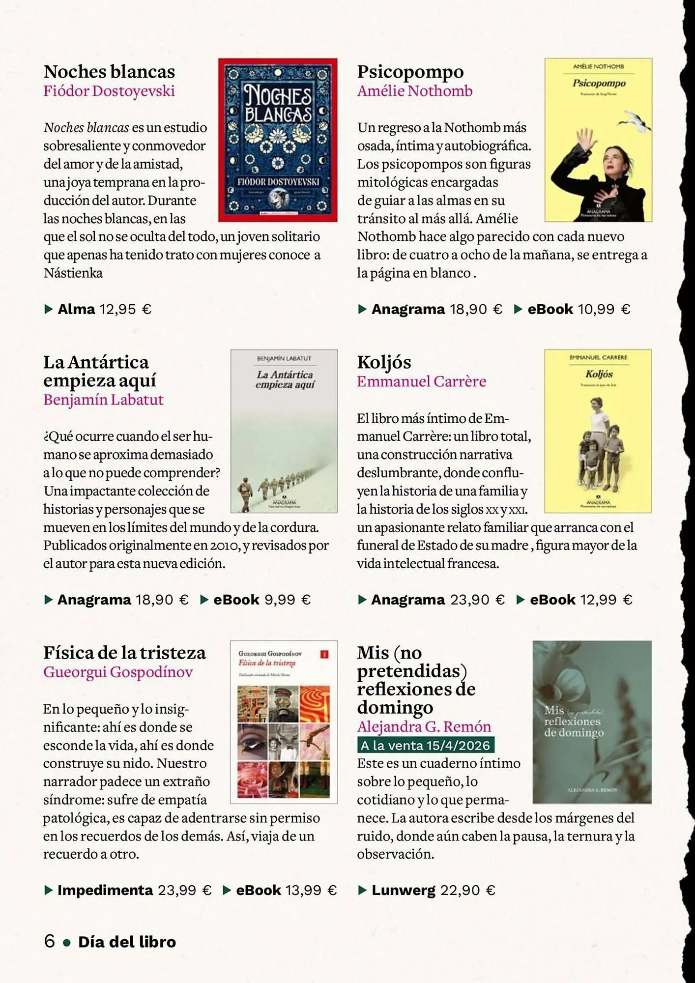 Catálogo de Catálogo Casa del Libro 1 de abril al 22 de abril 2026 - Página 6