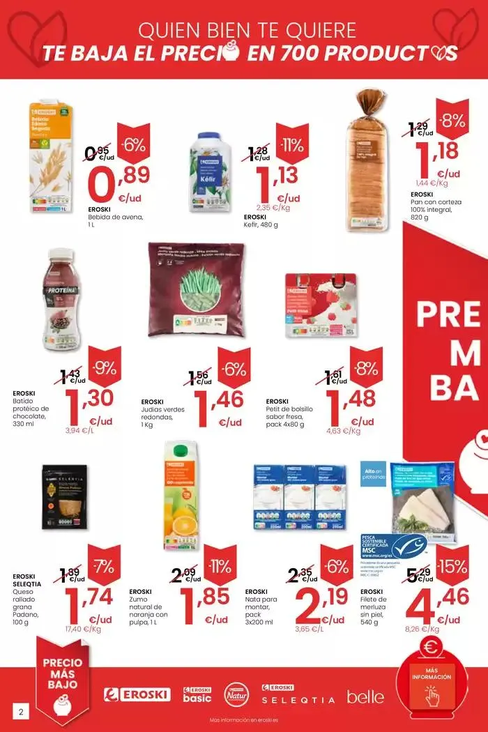 Catálogo de Precio más bajo EROSKI CENTER 13 de marzo al 26 de marzo 2025 - Página 2