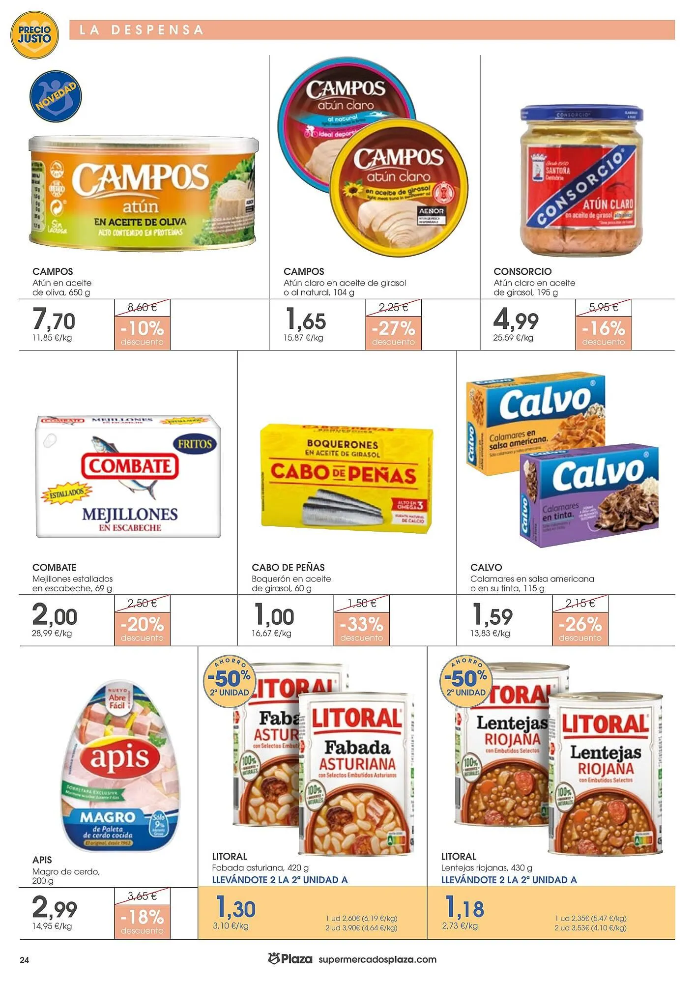 Catálogo de Folleto Supermercados Plaza 5 de marzo al 18 de marzo 2026 - Página 24