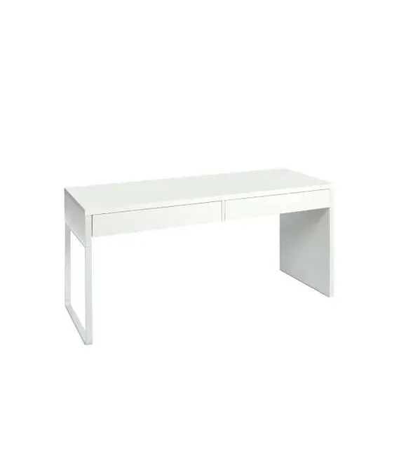 Mesa escritorio reversible 2 cajones Dallas en acabado blanco 138 cm(ancho), 75 cm(alto),