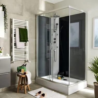 Cabina de ducha rectangular Ónega 80x120 cm