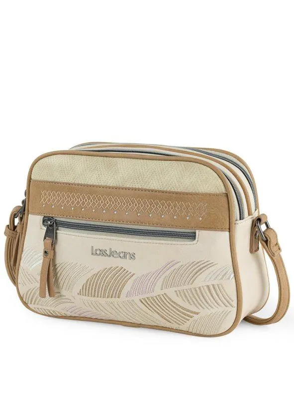 Bandolera Doble Compartimento Y Bolsillo Frontal