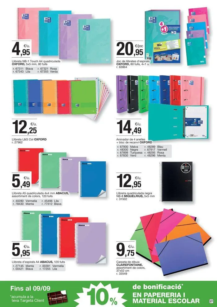 Catálogo de Fullet d'ofertes quinzenals 2 de septiembre al 9 de septiembre 2024 - Página 27