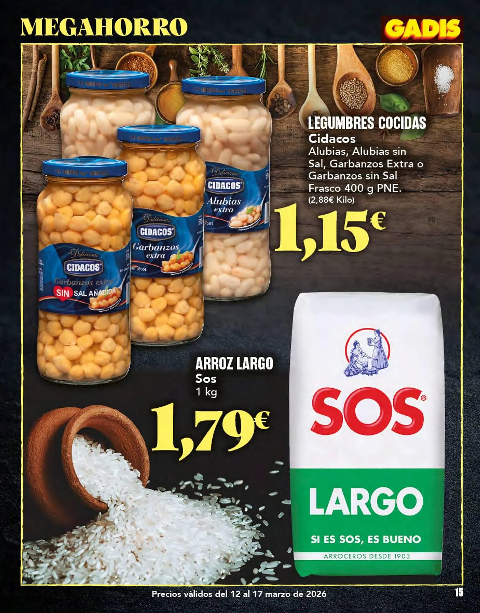 Catálogo de Folleto Gadis 12 de marzo al 17 de marzo 2026 - Página 15