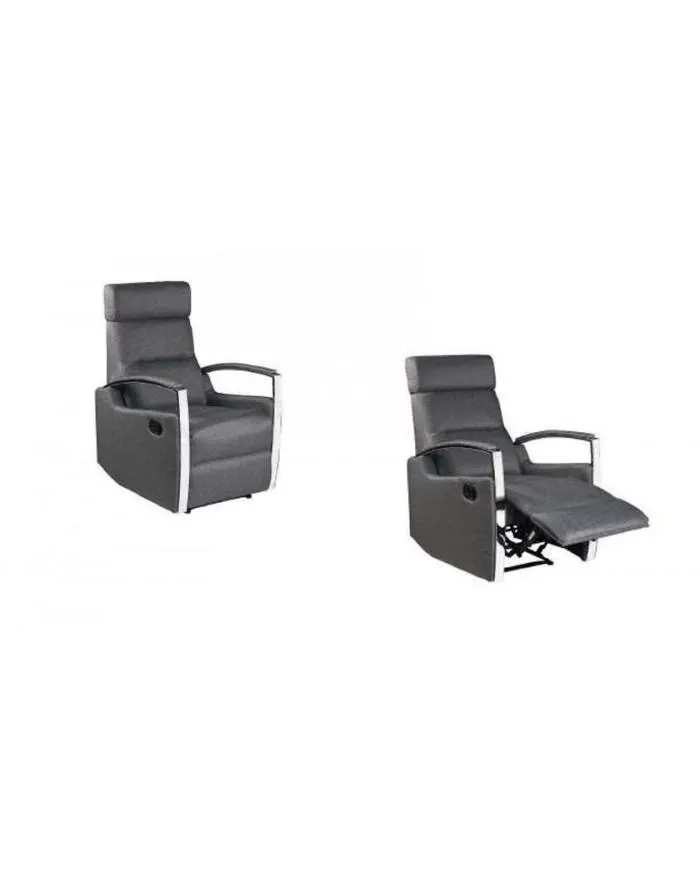 Sillón reclinable moderno varios acabados en Nattex