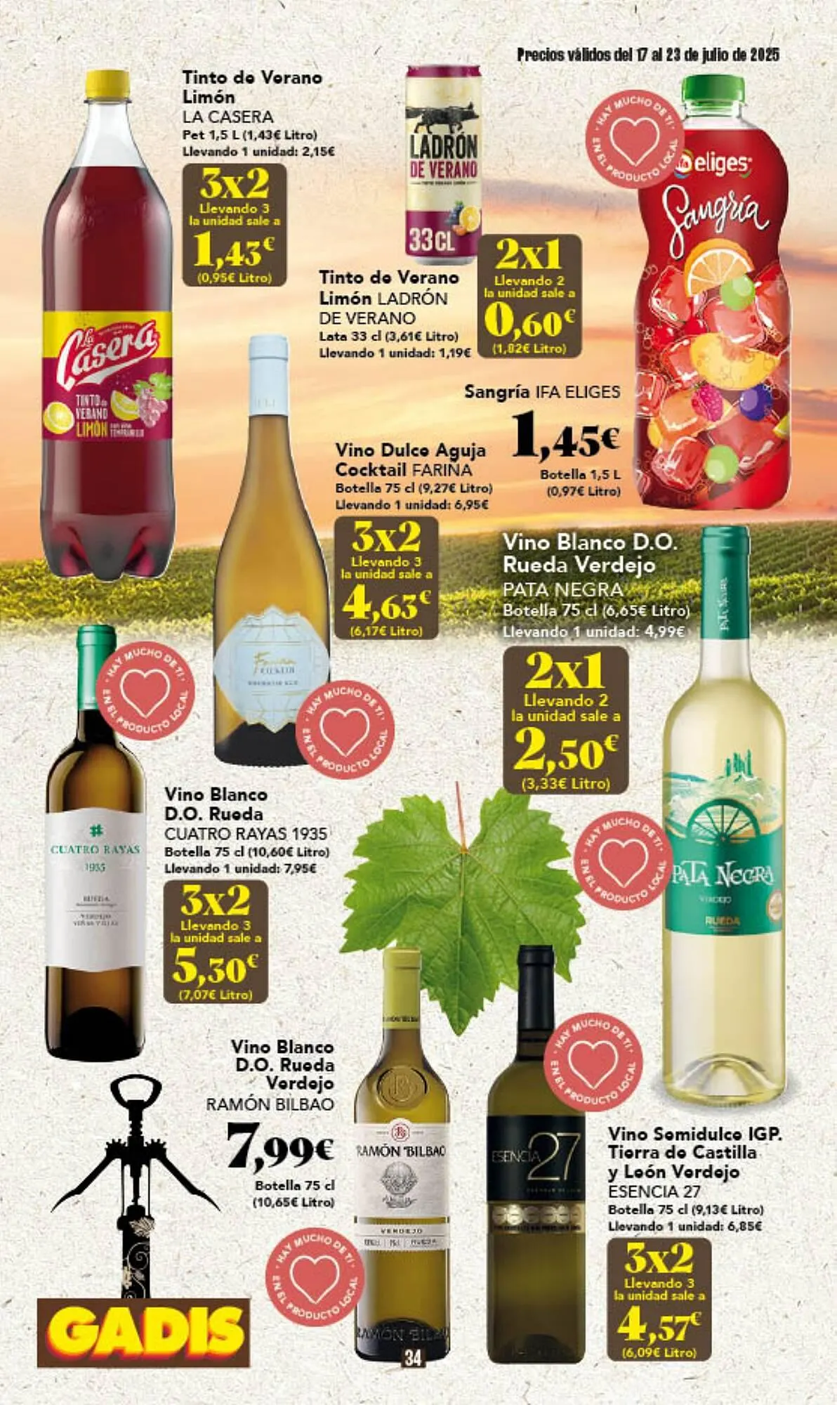 Catálogo de Folleto Gadis 17 de julio al 23 de julio 2025 - Página 34
