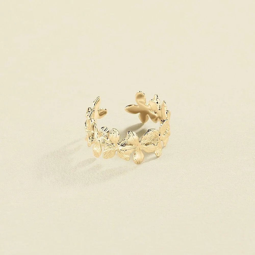 Anillo ajustable RIN2BLOOM - Dorado