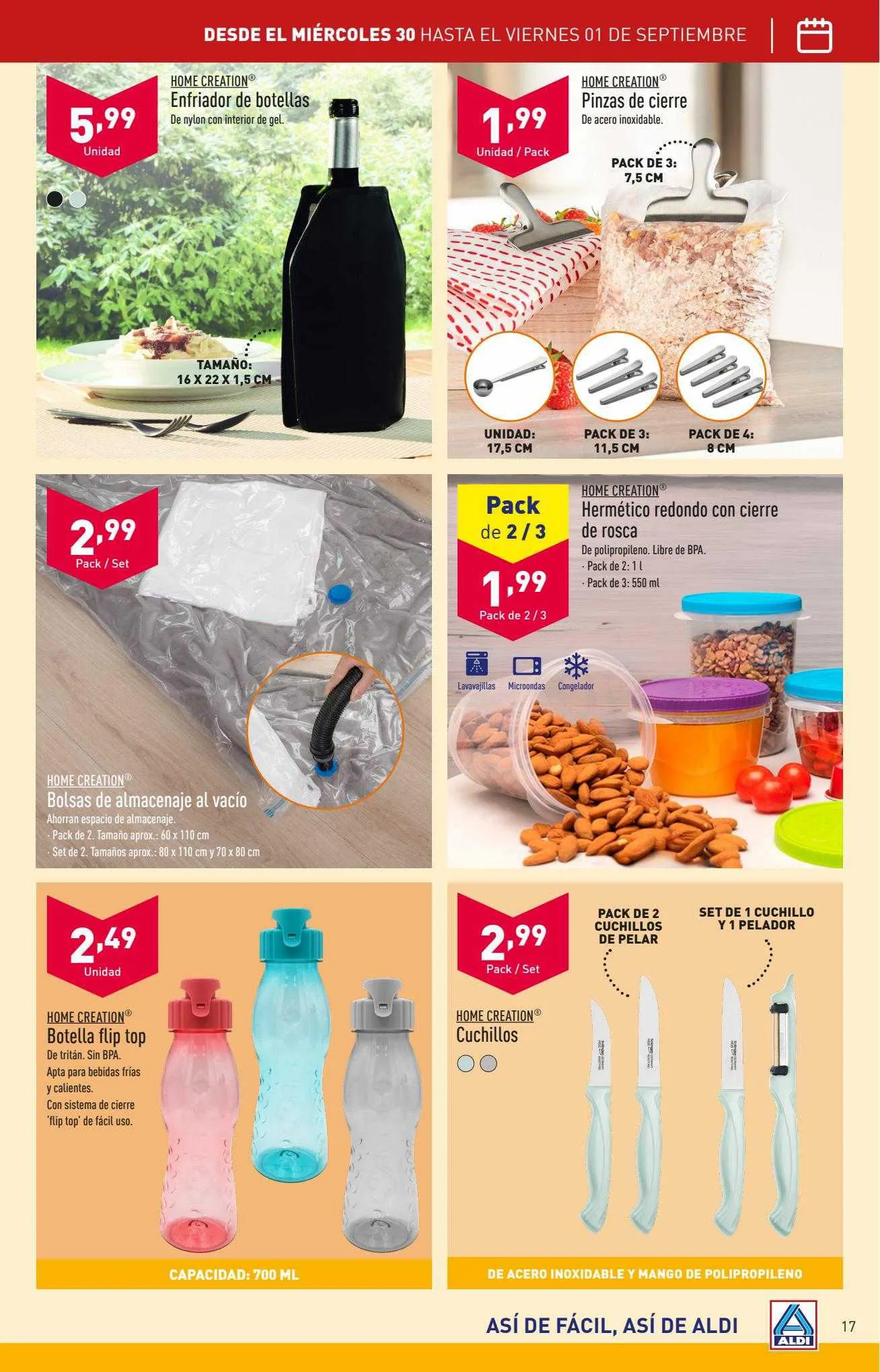 Catálogo de ALDI Folleto 28 de agosto al 3 de septiembre 2023 - Página 17
