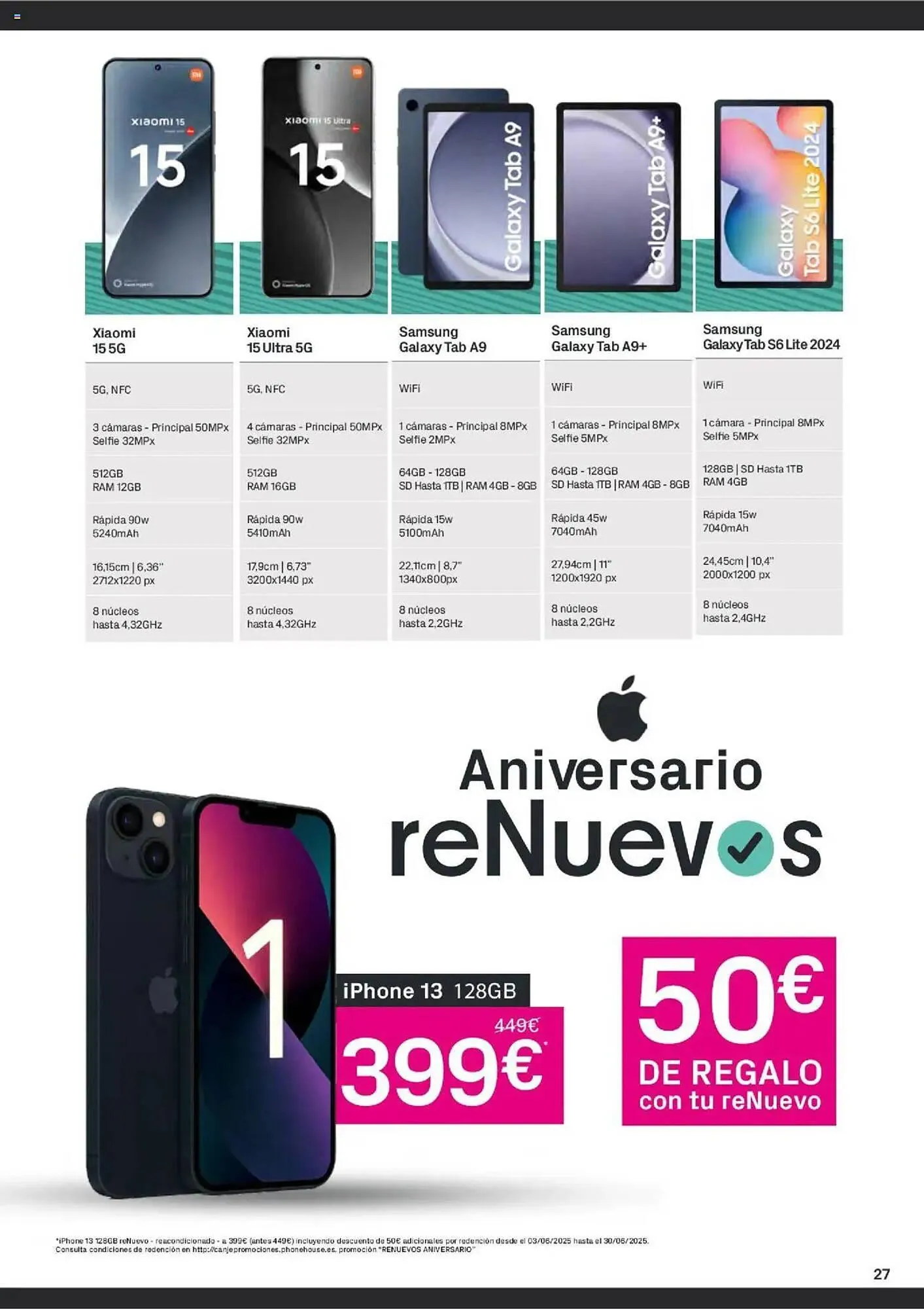 Catálogo de Folleto Phone House 1 de junio al 30 de junio 2025 - Página 27