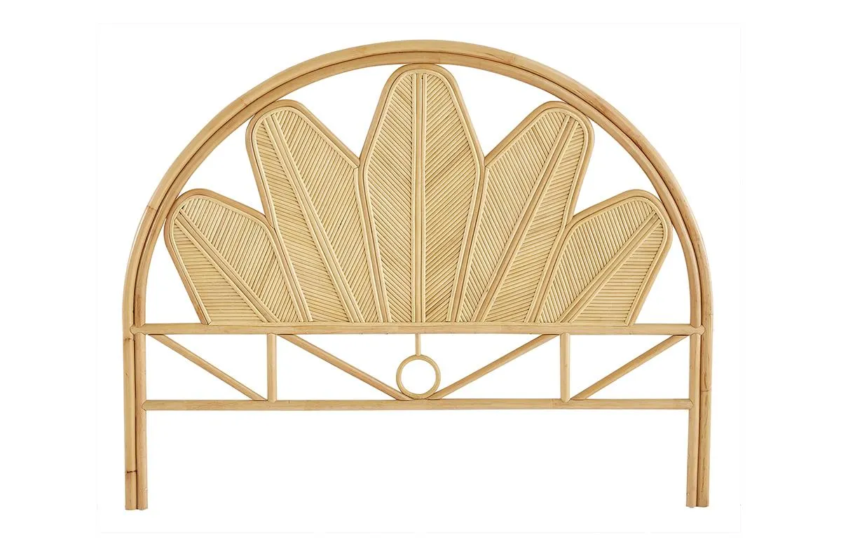 Cabecero de cama de ratán natural 160 cm NALAH