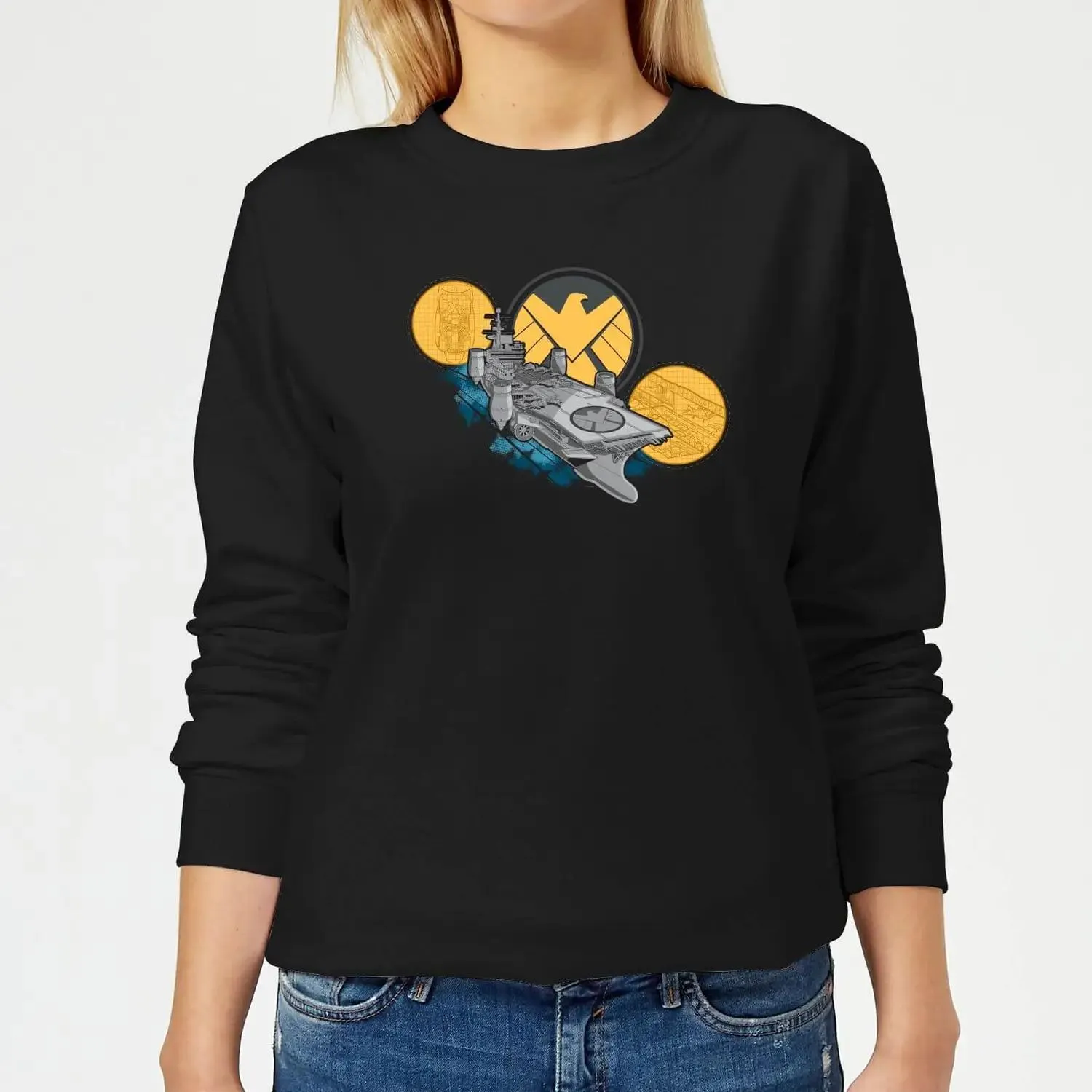Marvel, Agentes de SHIELD Sudadera Helicarrier para mujer - Negro