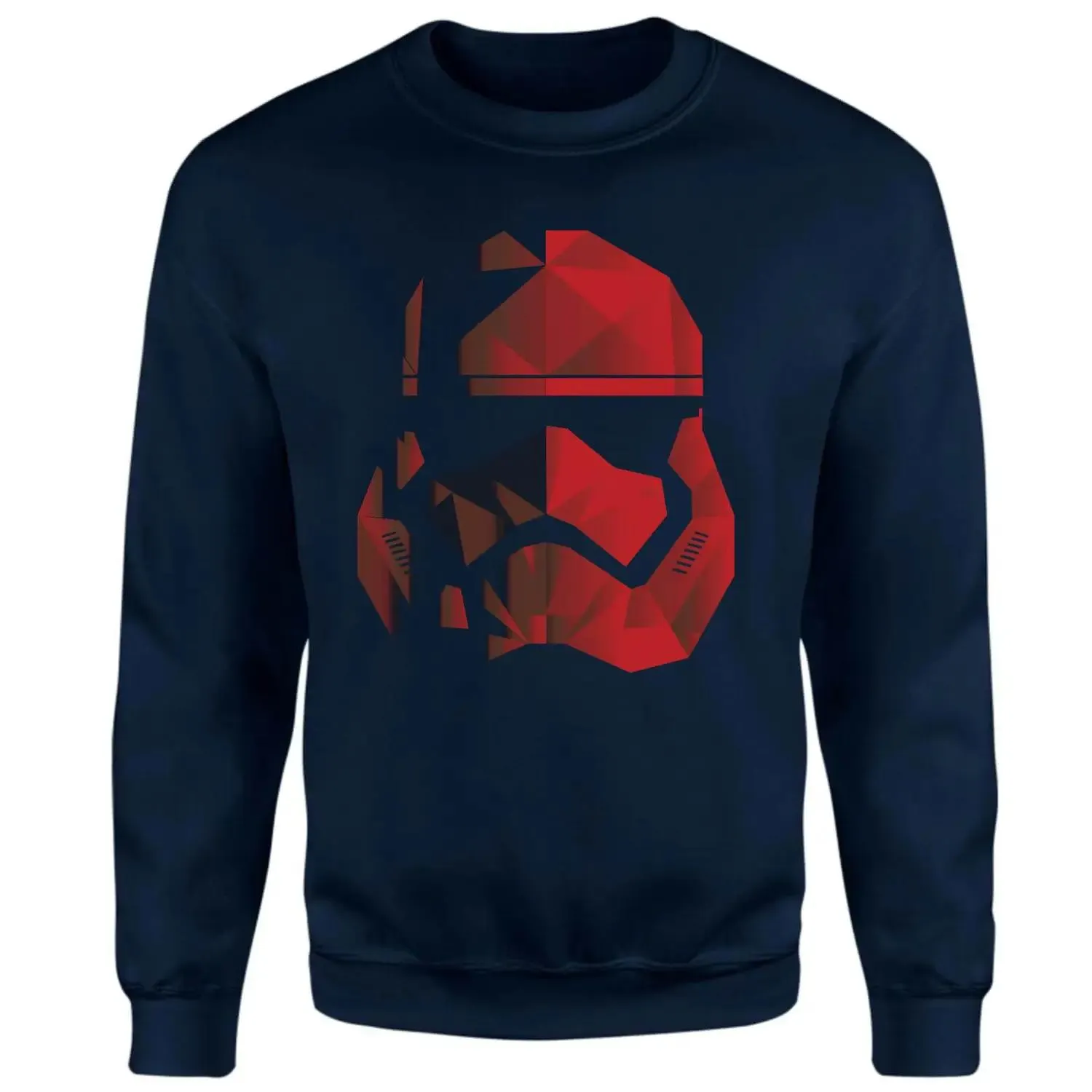 Sudadera negra con casco Trooper de Jedi Cubist - Azul marino