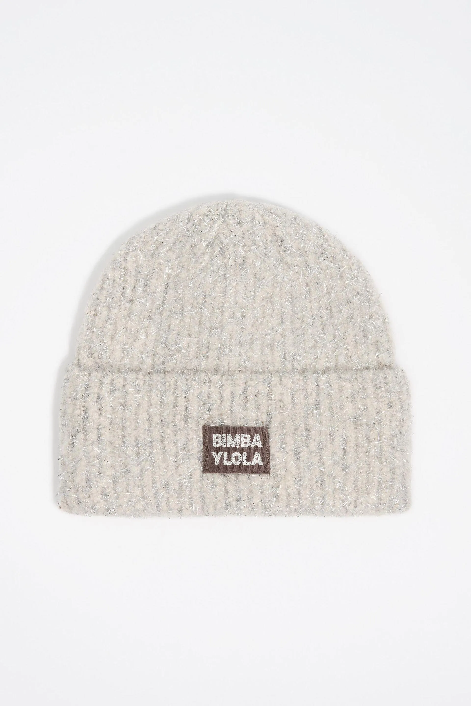 Gorro punto lúrex marfil