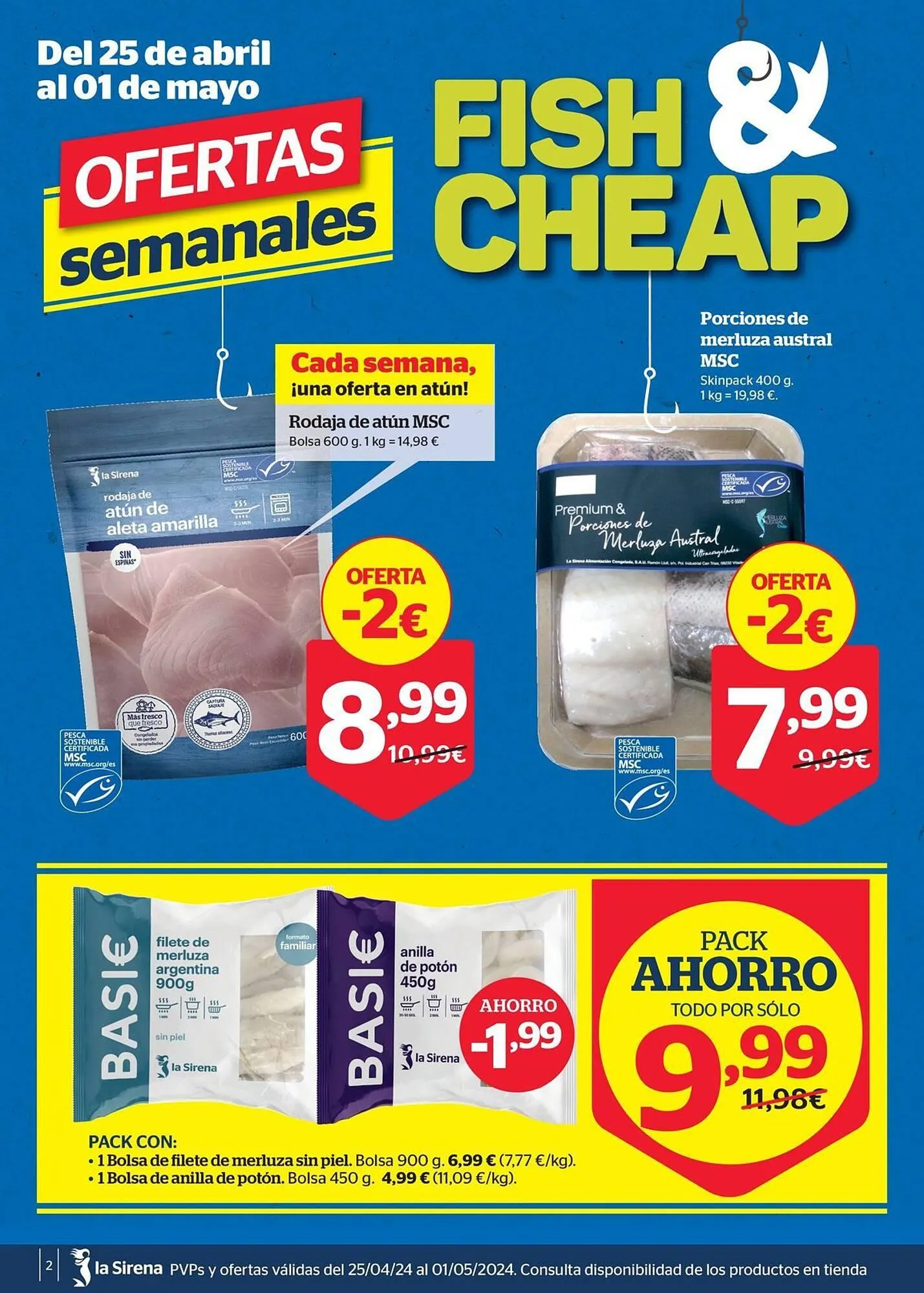 Catálogo de Folleto La Sirena 25 de abril al 1 de mayo 2024 - Página 2