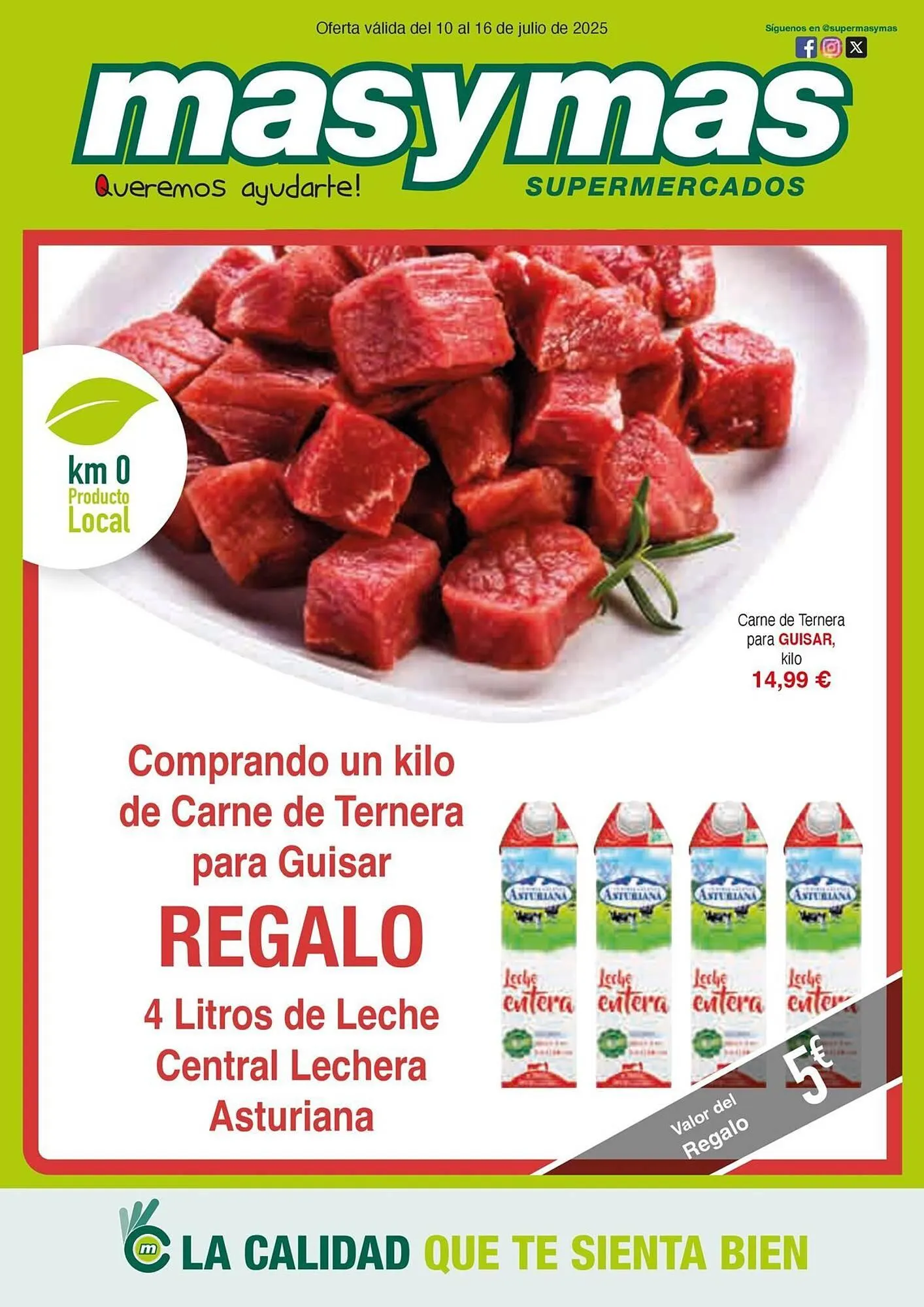 Catálogo de Folleto Masymas 10 de julio al 16 de julio 2025 - Página 1