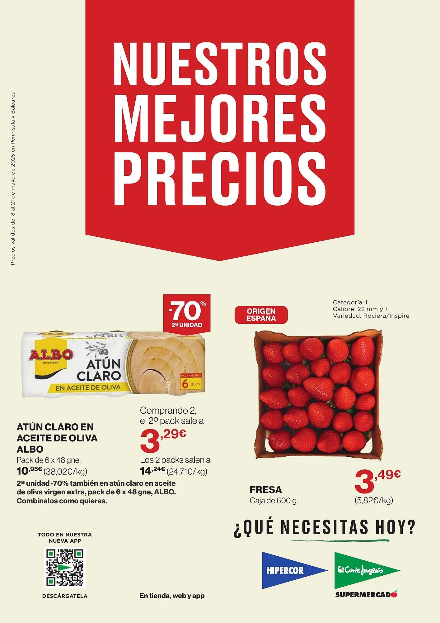 Catálogo de Folleto El Corte Inglés 8 de mayo al 21 de mayo 2025 - Página 1