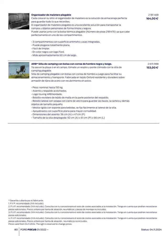 Catálogo de Ford de accesorios Focus 13 de noviembre al 13 de noviembre 2025 - Página 80