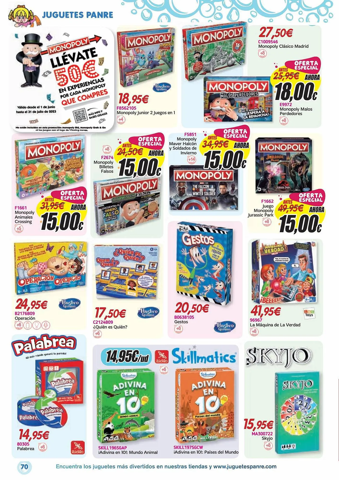 Catálogo de Folleto Panre 5 de junio al 31 de agosto 2023 - Página 70