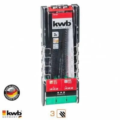 Set de hojas para sierra sable - 3 piezas