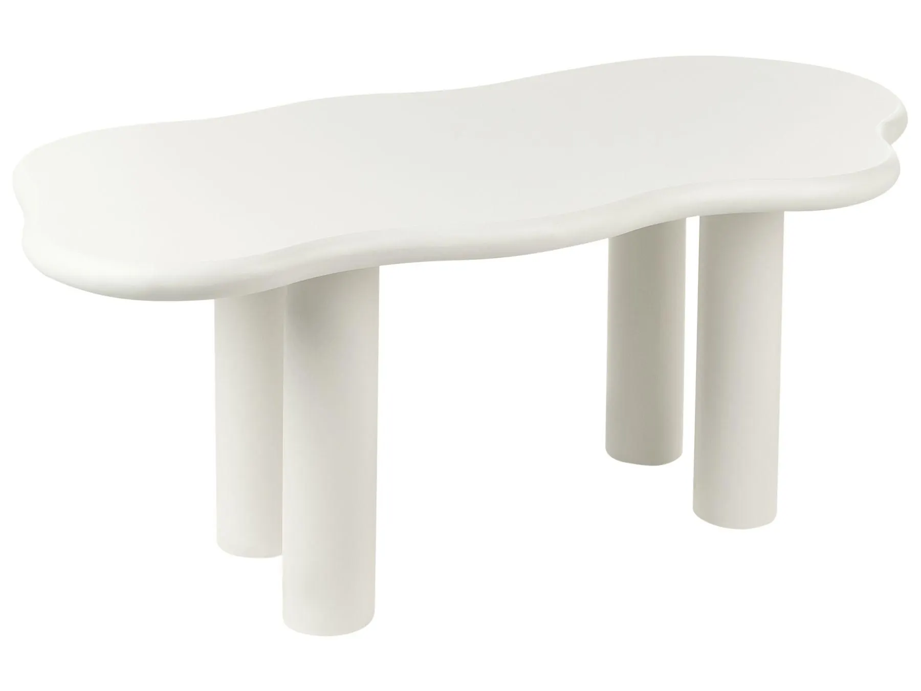 Mesa de comedor ONDLE Blanco crema 94 cm 188 cm
