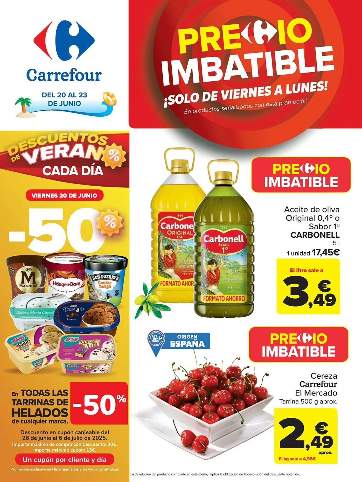 Catálogo de Folleto Carrefour 20 de junio al 23 de junio 2025 - Página 1