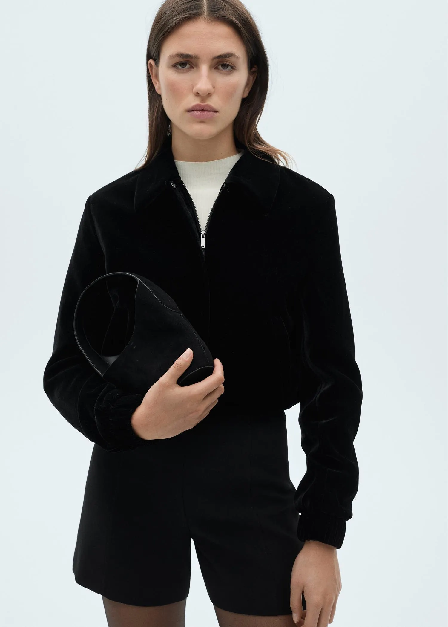 Chaqueta bomber terciopelo